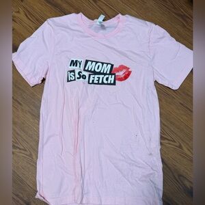 Pink Graphic Tee with Fun Slogan